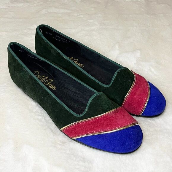 Daniel‎ Green Color Block Leisure Footwear Slippers Size 7 - Picture 1 of 14